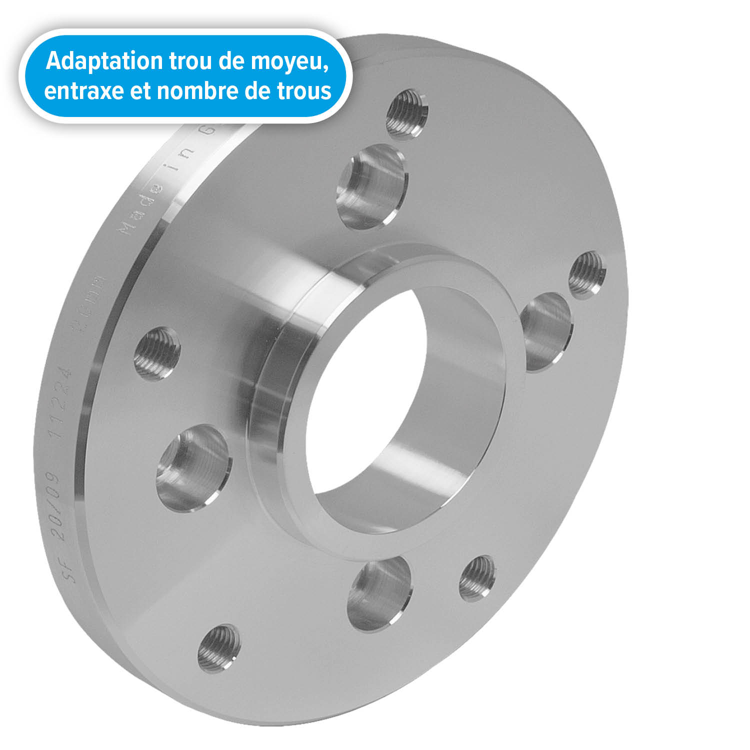 Système d'adaptation 4M SCC argenté avec triple adaptation.