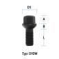 Preview: Radschraube M14X1,5 Kugel R14 Typ D10W - L: 27 mm