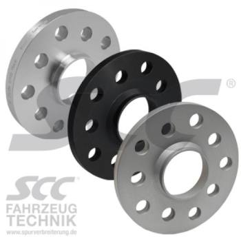 TÜV-Teilegutachten & ABE 20 mm pro Scheibe / 40 mm pro Achse Spurverbreiterung Aluminium 4 Stück inkl