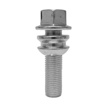 Radschraube M14X1,5 Kugel R14 zweiteilig Typ V2X (V2V/V2W) - L: 28 - 58 mm