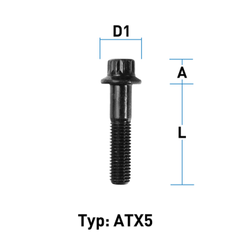 Outer hexagonal nut M7x1,0  flat collar type GEO