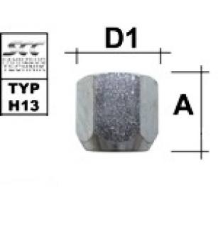 Wheel nut M12X1,5 conical 60° type H13V - H: 17 mm