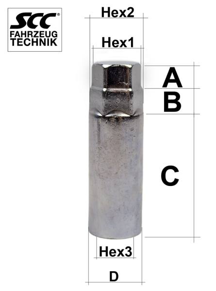 Hex adapter 17 to 19/21